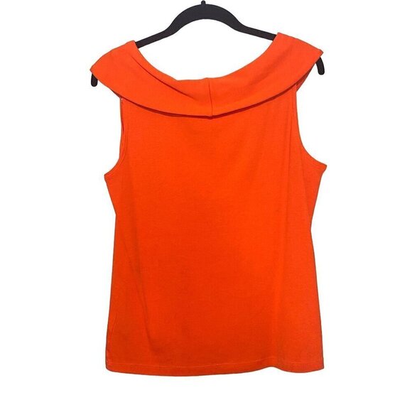 Rafaella Boatneck Knit Top Panama Orange Women’s Size Medium NWT - Picture 2 of 9